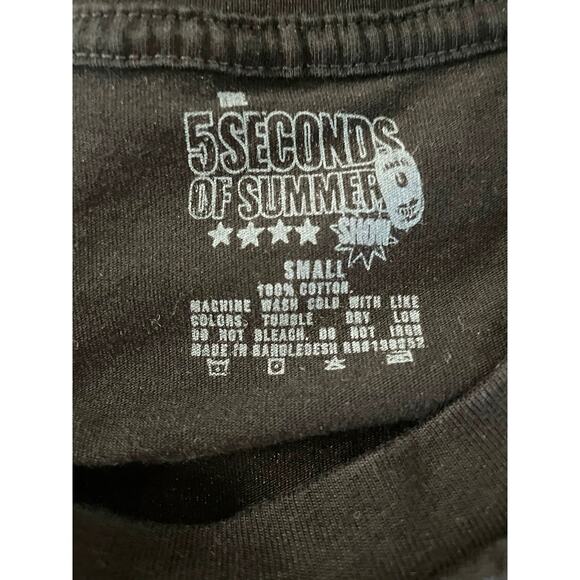 5 Seconds of Summer World Tour 2023 Band Tee Small - Picture 5 of 5